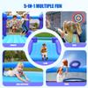 Hapfan Inflatable Bounce House for Big Kids, 15ft x 12ft Large Outdoor Bouncy Castle with Wider Slide & Basketball Hoop, Great for Birthday Party, Blower Included, Holds 6 Kids 600lbs (Purple) view 4