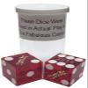 Authentic Nevada Craps Dice - Wide Selection Genuine Casino Table-Played Dice Pairs from Lake Tahoe, Reno & Other Nevada Destinations (Matching, Lake Tahoe Crystal Bay Club - Dark Red Polished) view 2