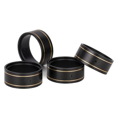 1.0Inch 64g RC Crawler Brass Beadlock Wheel Clamp Ring Fits for Axial for trx4m SCX24 1/18 1/24 RC car Accessories(Black Coating Brass)