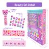 Hot Focus | Critter Pals Beauty Set for Girls  Press-On Nails, Fruity Lip Balm, Nail Stickers & Face/Body Gems, Fun Non-Toxic Kids Makeup & Accessories Kit (Sweet Beauty) view 2