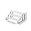 3 Tier Wooden Doll Display Stand, Decorative Cupcake Stand, Ideal for Cafe Or Living Room, White view 4