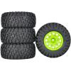 4pc 112mm 1/8 1/10 Short Course Truck Tire Tyre with 12mm 14mm 17mm Wheel Hex Compatible with Slash ARRMA SENTON HSP HPI(Green) view 1
