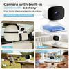 GHB Wireless Baby Car Camera 5" HD, 3500mAh Baby Monitor 2000mAh Camera Non WiFi, Temperature Alert, 720P Night Vision VOX Mode, 360 Rotatable Rear Facing Monitor Baby Essentials Gifts for Home Pets view 3
