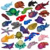 26Pcs 3D Printed Ocean Animals Set, Mini Animals 3D Printed Toys, Ocean Animal Figurines Toys, Fidget Articulated Flexible Toy for Party Favors Birthday Gifts Office Desktop Christmas Decoration view 1