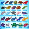 26Pcs 3D Printed Ocean Animals Set, Mini Animals 3D Printed Toys, Ocean Animal Figurines Toys, Fidget Articulated Flexible Toy for Party Favors Birthday Gifts Office Desktop Christmas Decoration view 2