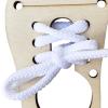 blloocod Wooden Montessori Busy Board for Kids Learn to Tie Shoes Activity Toy with Laces for Preschool Children view 2