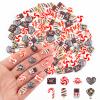 100 Pieces Tiny Christmas Candy Decorations for Dollhouse Micro Resin Decor for Crafts Mini Things for Fairy Garden Micro Landscaping Decoration view 1