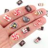 100 Pieces Tiny Christmas Candy Decorations for Dollhouse Micro Resin Decor for Crafts Mini Things for Fairy Garden Micro Landscaping Decoration view 4