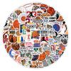 100PCS Basketball Stickers for Scrapbooking Vinyl Waterproof Stickers for Water Bottle Laptop Skateboard Guitar Perfect for Basketball Team Lovers Kids Teens Christmas Stocking Stuffers for Boys Girls view 2