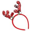 MTRXX Red Glitter Reindeer Antlers Headband  Festive Christmas Hair Accessory view 2