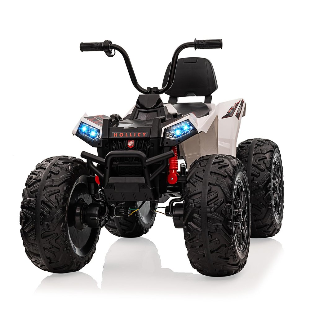 24V Electric Ride-On Car for Kids, All-Terrain ATV with Parental Remote, Puncture-Proof Tires, LED Lights & Music. Ideal Gift for Children Ages 3-8