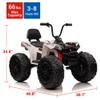 24V Electric Ride-On Car for Kids, All-Terrain ATV with Parental Remote, Puncture-Proof Tires, LED Lights & Music. Ideal Gift for Children Ages 3-8 view 3