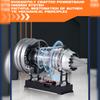 1/12 Scale Turbofan Engine Model Kit, Electric-Powered Dual Spool Metal DIY Assembly High Bypass Ratio Engine Model, for STEM Education Collectible Aviation Gift (300+PCS) view 4