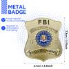 Badge for Dressing up and Role Play, Cop Cosplay Costume Accessory, Enameled & Plated, Nickel-Brass Opulent Shield Badge with Gift Box Packaging, Style3 view 2