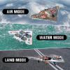 A ALPHA 3-in-1 RC Jet Plane, Remote Control Airplane  Air, Land & Water RC Airplane Fighter Jet Drone Toy for Kids & Adults view 2