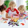 Kids BBQ Grill Toy, Kids Play Kitchen Toys, Kid BBQ Grill Kitchen Playset with Smoke, Sound & Light, Play Food Toys Cooking Set, Outdoor Cooking Role Plays Grill Set, Gift for Boys Girls (Pink) view 4