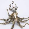 2400PCS DIY Mechanical Octopus 3D Metal Puzzle Model Kit with Lamp Steampunk Assembly Decor Creative Desk Ornament for Adults & Teens view 2
