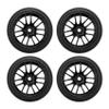 4Pcs 1/10 Rubber Tire Rc Racing Car Tires On Road Wheel Rim Fit Compatible with 9068-6081 Rc Car Part view 2