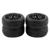 4Pcs 1/10 Rubber Tire Rc Racing Car Tires On Road Wheel Rim Fit Compatible with 9068-6081 Rc Car Part view 3