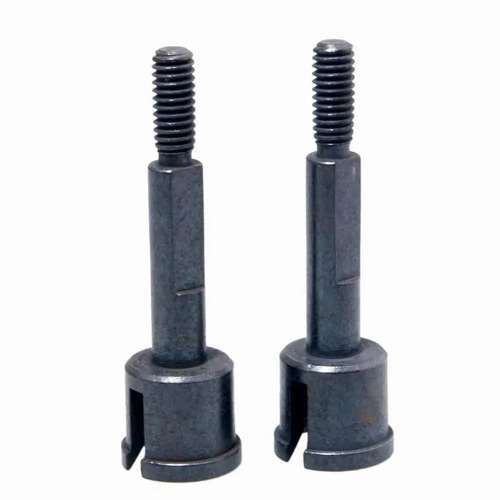 2pieces HSP 08064 38mm Steel Wheel Axle Compatible with 1/10 Scale Models RC Car Spare Parts HSP HIMOTO Hi Speed Accessories(Black)