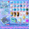 200 PCS Magnetic Blocks with Light Up Blocks - Transparent Magnetic Building Block for Kids Age 3+, Magnet Cubes Blue Castle, Magnets Toys Christmas Birthday Gift for Boys Girls 4 5 6 7 8 9 10 11 12+ view 2