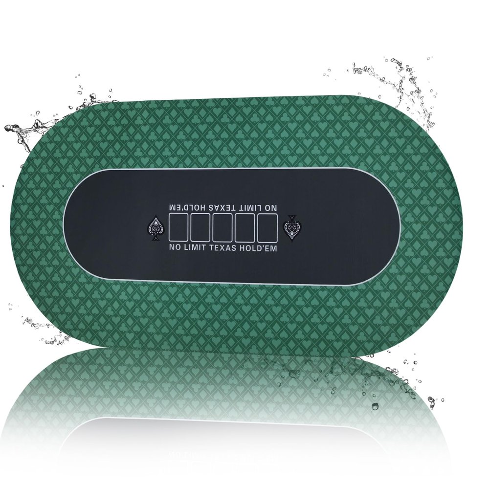 HHH HIKECUCAN Poker Mat for Table (70 X 35 Inch Green)