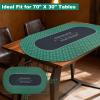 HHH HIKECUCAN Poker Mat for Table (70 X 35 Inch Green) view 2
