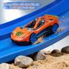 FALDAA 15ft Flexible Race Track for Kids with 12 Cars & 4 Suction Cups, Race Car Ramp Toy Compatible with Hot Wheels and 1/64 Diecast Cars, Portable Slot Car Track for Ages 3+ view 2
