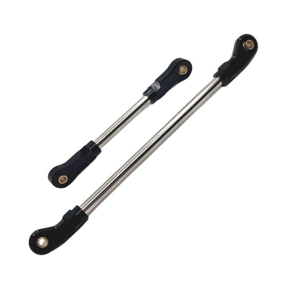 104006 104010 104020 104026 Metal Steering Link Rod Pull Rod and Servo Link Set Compatible with 1 10 Scale RC Cars Upgrade Replacement Parts(Black)