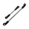 104006 104010 104020 104026 Metal Steering Link Rod Pull Rod and Servo Link Set Compatible with 1 10 Scale RC Cars Upgrade Replacement Parts(Black) view 1