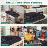 HHH HIKECUCAN Poker Mat for Table (70 X 35 Inch Black) view 4