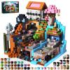 300PCS Magnetic Blocks - Magnet Building Blocks, Stacking Magents Cubes Toys Adventure Set Theme, STEM Montessori Sensory Toys for Kids Boys and Girls Ages 3 4 5 6 7 8 9 10 Christmas Birthday Gifts view 1
