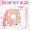 JolliLudo Princess Carriage Piata Pink Princess Birthday Party Decorations Carriage Piata with Blindfold and Bat for Birthday Girls Family Game Theme Party Supplies, 15 x 11.6 x 3 Inch view 2