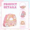 JolliLudo Princess Carriage Piata Pink Princess Birthday Party Decorations Carriage Piata with Blindfold and Bat for Birthday Girls Family Game Theme Party Supplies, 15 x 11.6 x 3 Inch view 3