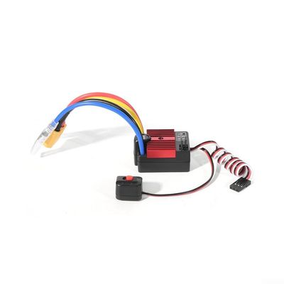 1PCS Brushless ESC 60A for 1/10 Scale RC Cars with Multiple Protection Features Including Thermal and Voltage Safeguards (red)