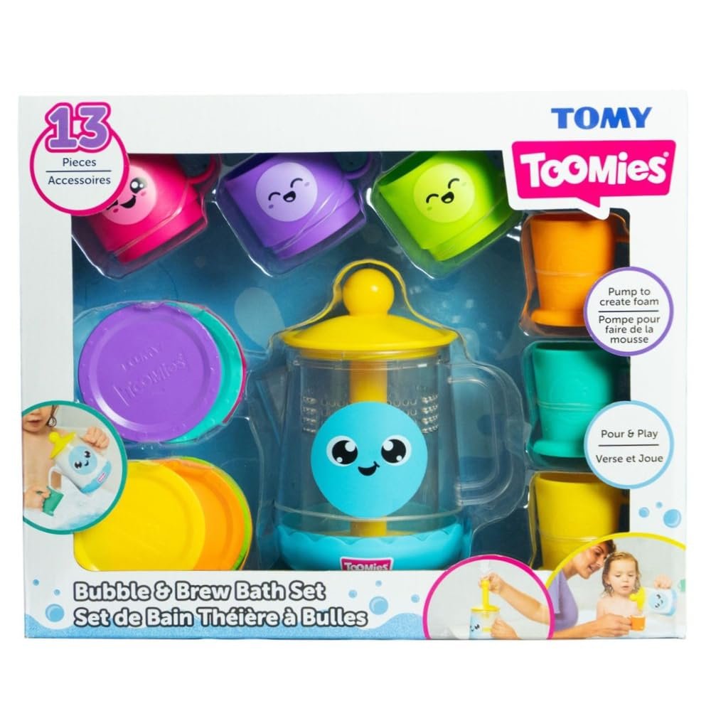 Tomy Toomies Bubble & Brew Deluxe Tea Set (13 Pieces)