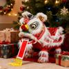 CTDWNT Lion Dance Puppet,Chinese Lion Dragon Marionette Hand String Puppet,Chinese New Year Lion Dragon Dance Toy for Spring Festival Holiday Decor (Red) view 2