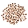 100 Wooden Number Tiles 1-100 Black Cube Blocks for Educational Games, Math Manipulatives, and Wedding Table Decorations view 1