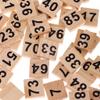 100 Wooden Number Tiles 1-100 Black Cube Blocks for Educational Games, Math Manipulatives, and Wedding Table Decorations view 2