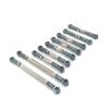 Parts For WLtoys 12423 12427 12428 12429 FY 1/12 RC Car Metal Adjustable Pull Rod Upgrade Steering Linkage Assembly(Gray) view 1