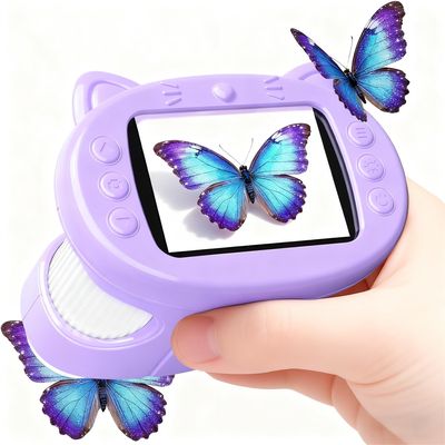 1000X Handheld Digital Microscope for Kids: 4K Mini Pocket Portable 2.4" Microscopes Toys STEM Electronic Learning Educational Science 8-12 Birthday Gift for Smart Kid 4 5 6 7 Year Old Boy Girl