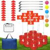 VERVYVINE Golf Bucket Yard Game with 4 Clubs for Adults and Family, 9 Hole Golf Course, Balls and Flag - Adult Golf Outdoor Lawn Games and Chipping Games for Backyard Beach Park Camping and Hotel view 1