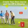 VERVYVINE Golf Bucket Yard Game with 4 Clubs for Adults and Family, 9 Hole Golf Course, Balls and Flag - Adult Golf Outdoor Lawn Games and Chipping Games for Backyard Beach Park Camping and Hotel view 3
