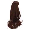 1/3 BJD Doll Wig Heat High Temperature Silk Dark Brown Long Curly Wig for 89in 2124cm BJD Doll view 4