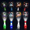 28 pack Valentines Day Gifts for Kids, LED Finger Lights with Space Astronaut themed Valentines Cards for Kids Classroom, Finger Flashlights Light Up Toys for Kids Bulk Preschool Valentines Gifts view 1