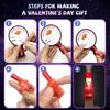 28 pack Valentines Day Gifts for Kids, LED Finger Lights with Space Astronaut themed Valentines Cards for Kids Classroom, Finger Flashlights Light Up Toys for Kids Bulk Preschool Valentines Gifts view 4