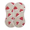 VEKELEE Christmas Santa Hat Baby Burp Cloths, Cotton Soft Absorbent Burp Cloth, Baby Bib Cloths Spit Up Rags for Newborn Boys Girls, 2 Pack, 22x11 view 2