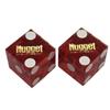 Authentic Nevada Craps Dice - Wide Selection Genuine Casino Table-Played Dice Pairs from Lake Tahoe, Reno & Other Nevada Destinations (Matching, Sparks Nugget - Red Polished) view 1