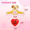 Gocozer 28 Packs Heart Stress Ball with Valentine Cards Heart Shape squishy toy Stress Relief Fidget Toy with Valentines Greeting Cards,Kids Valentines Classroom Exchange Party Favors view 2