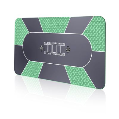 Poker Mat for Table (70 X 35 Inch Green & Blue)